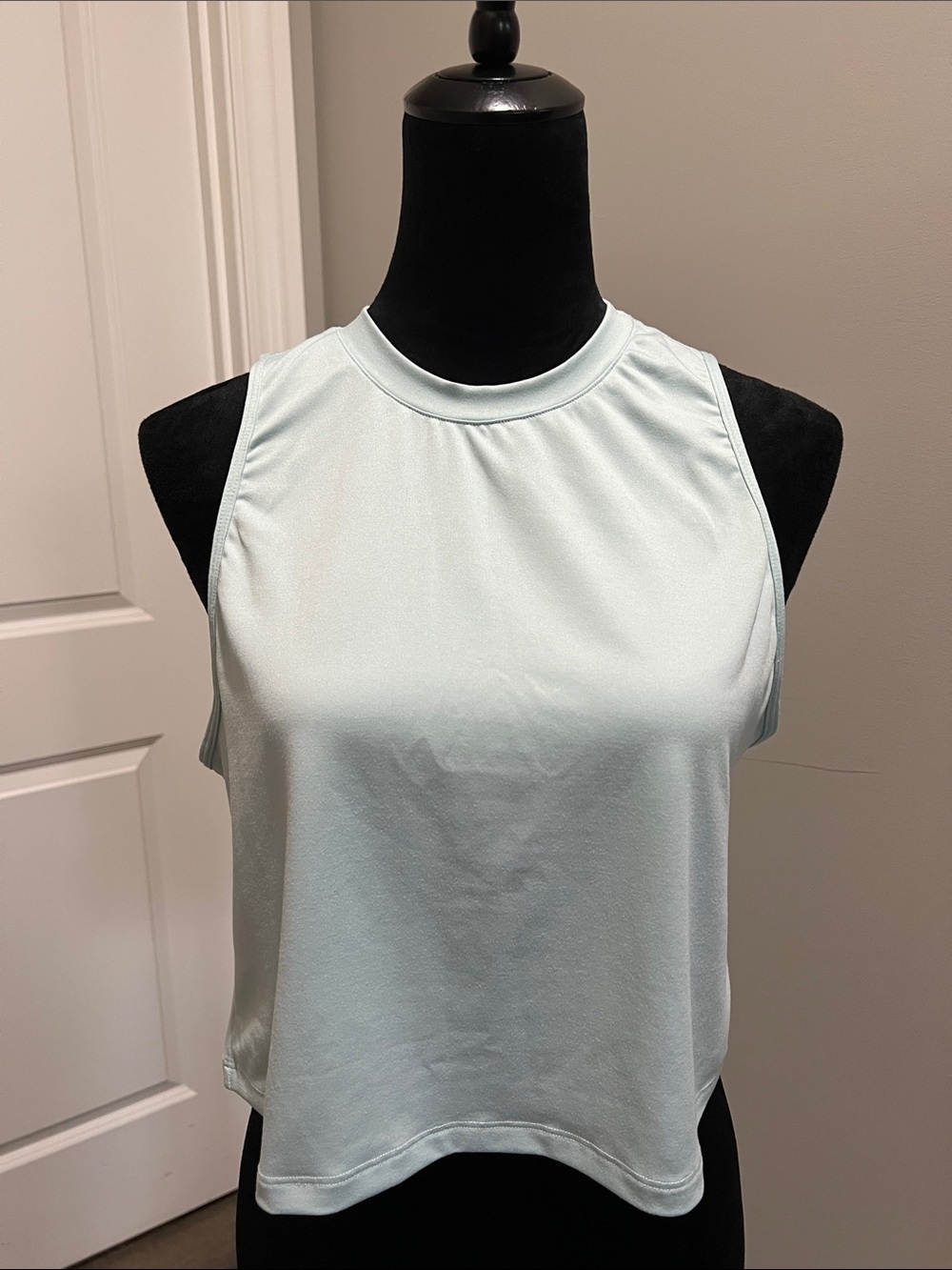 Born Primitive Light Aqua Cropped High-Neck Tank